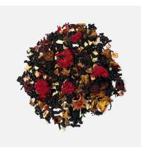 Чай «Сокочай», черный с соком ананаса с вишней, цветками и коркой граната и лемонграссом