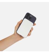 Внешний аккумулятор Artex PD 5000mAh с функцией беспроводной зарядки 15W, серебряный