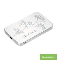 Внешний аккумулятор Artex PD 5000mAh с функцией беспроводной зарядки 15W, серебряный