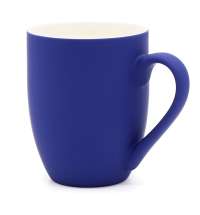 Кружка Elegante, софт-тач, 350мл, темно-синяя