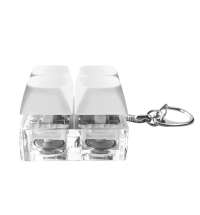 Брелок Press Anti Stress с LED подсветкой, белый