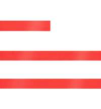 Лента сатиновая Satin 10 S, красная, 20 см