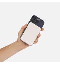 Внешний аккумулятор Artex PD 5000mAh с функцией беспроводной зарядки 15W, титановый