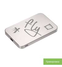 Внешний аккумулятор Artex PD 5000mAh с функцией беспроводной зарядки 15W, титановый