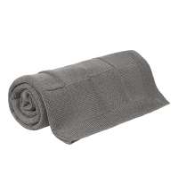 Плед Cella вязаный, серый (без подарочной коробки)