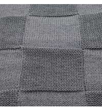 Плед Cella вязаный, серый (без подарочной коробки)