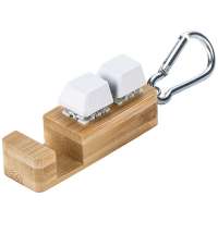 Подставка для телефона Press c анти-стресс клавишами и карабином, белый