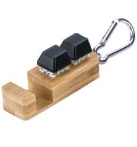 Подставка для телефона Press c анти-стресс клавишами и карабином, черный