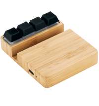 Беспроводное зарядное устройство ClickPad (10W) в виде подставки для телефона, с клавишами анти-стресс, черный