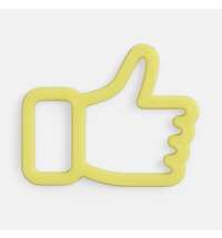 Подвеска Contour, 3D-печать на заказ, лайк