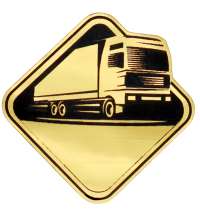 Шильд-наклейка фура, золото