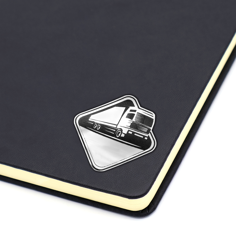 Шильд-наклейка фура, серебро