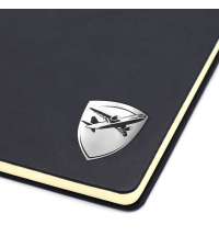 Шильд-наклейка самолет, серебро