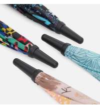 Зонт-трость Undercolor с полной запечаткой на заказ, с зелеными спицами