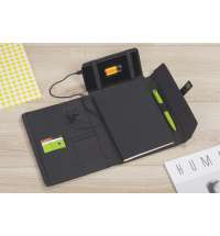 Папка А5 с беспроводным зарядным устройством 4000 mAh и блокнотом softtouch