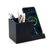 Настольный органайзер Elegans c беспроводной зарядкой, черный