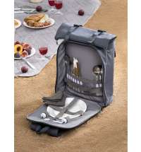 Набор для пикника Picnivo на 4 персоны, темно-серый меланж