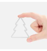 Подвеска &laquo;Елочка&raquo;, 3D-печать, белая