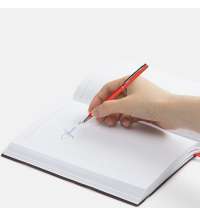 Ручка шариковая Hotel Chrome, ver.2, матовая красная