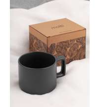 Чашка Jumbo в коробке матовая, темно-серая