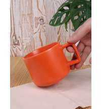 Чашка Jumbo в коробке матовая, оранжевая