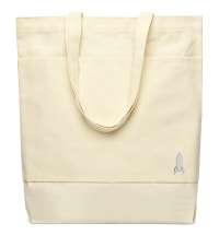 Сумка для покупок JETTA 325 г/м&sup2; с шильдом - ракета, натуральный