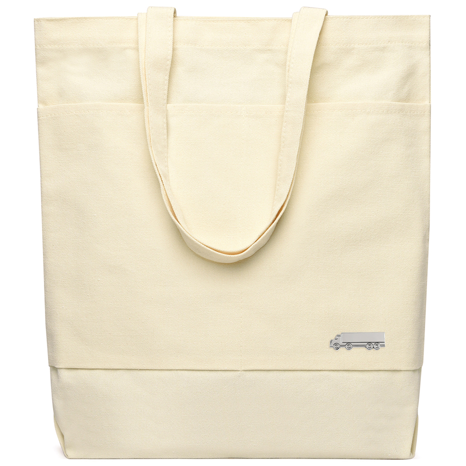 Сумка для покупок JETTA 325 г/м&sup2; с шильдом - фура, натуральный