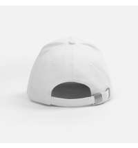 Бейсболка Classic 2.0, белая с темно-синим кантом