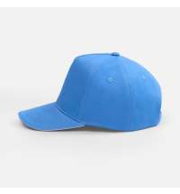 Бейсболка Classic 2.0, синяя с белым кантом