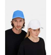 Бейсболка Classic 2.0, синяя с белым кантом