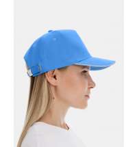 Бейсболка Classic 2.0, синяя с белым кантом