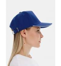 Бейсболка Classic 2.0, ярко-синяя с белым кантом