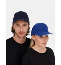 Бейсболка Classic 2.0, ярко-синяя с белым кантом