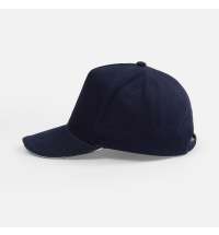 Бейсболка Classic 2.0, темно-синяя с белым кантом