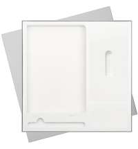 Подарочная коробка без ложемента для ежедневника, ручки и аккумулятора, серая (под съемные ложементы)