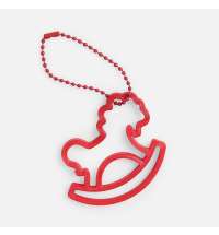 Подвеска «Лошадка-качалка», 3D-печать, красная