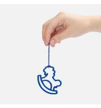 Подвеска &laquo;Лошадка-качалка&raquo;, 3D-печать, синяя