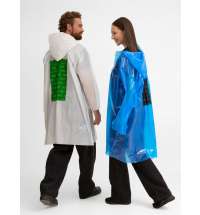 Дождевик-плащ CloudTime с печатью в один цвет на заказ