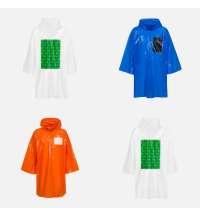 Дождевик-плащ CloudTime с печатью в один цвет на заказ