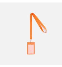 Лента для бейджа Pin, светло-оранжевая