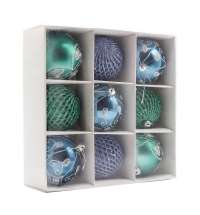 Набор новогодних пластиковых шаров №4 (9 шт.)