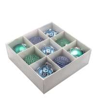 Набор новогодних пластиковых шаров №4 (9 шт.)