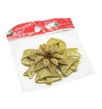 Пластиковое украшение - колокольчики золотистые