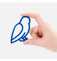 Подвеска &laquo;Сова&raquo;, 3D-печать, синяя