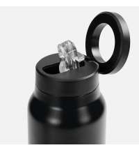 Термобутылка Magnus с магнитным держателем для телефона, черная