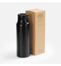 Термобутылка Magnus с магнитным держателем для телефона, черная