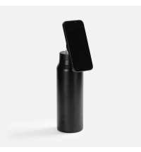 Термобутылка Magnus с магнитным держателем для телефона, черная