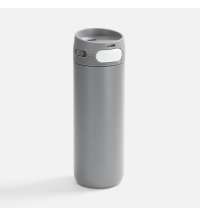 Термостакан X1 с цветной кнопкой, серый с белым