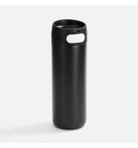 Термостакан X1 с цветной кнопкой, черный с белым