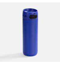Термостакан X1 с цветной кнопкой, синий с черным